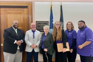 Hannah Radzwill (third from right) spent a week in Washington, D.C., lobbying for health care legislation.