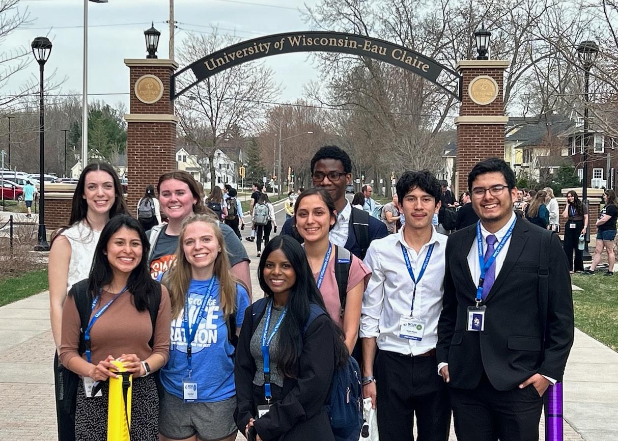 Student attending the National Council on Undergraduate Research at the University of Wisconsin - Eau Claire