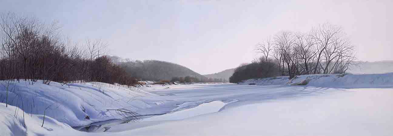 Winter River Morning artwork