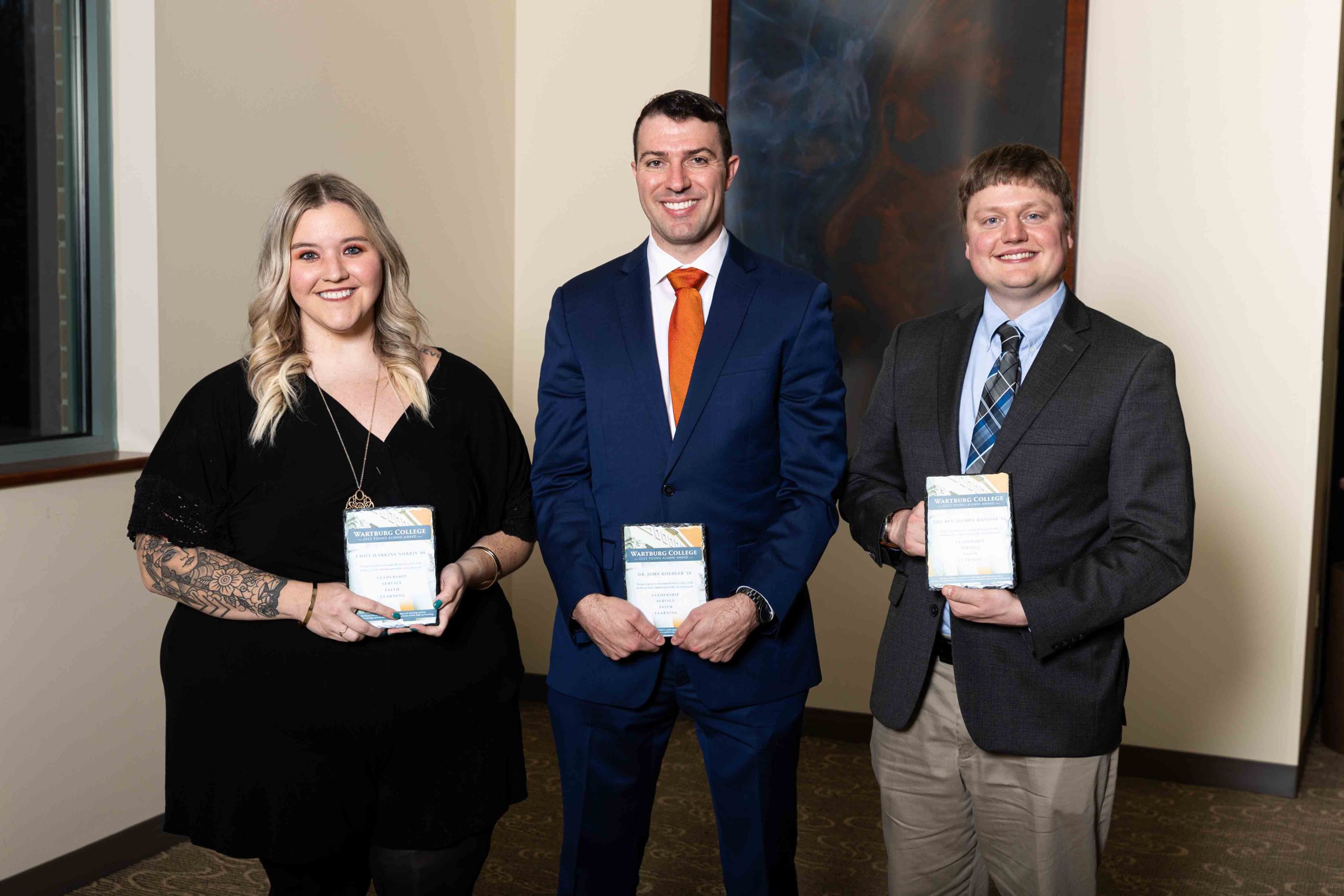 The Rev. Emily Norris, Maj. John Koehler, and the Rev. Dan Hanson