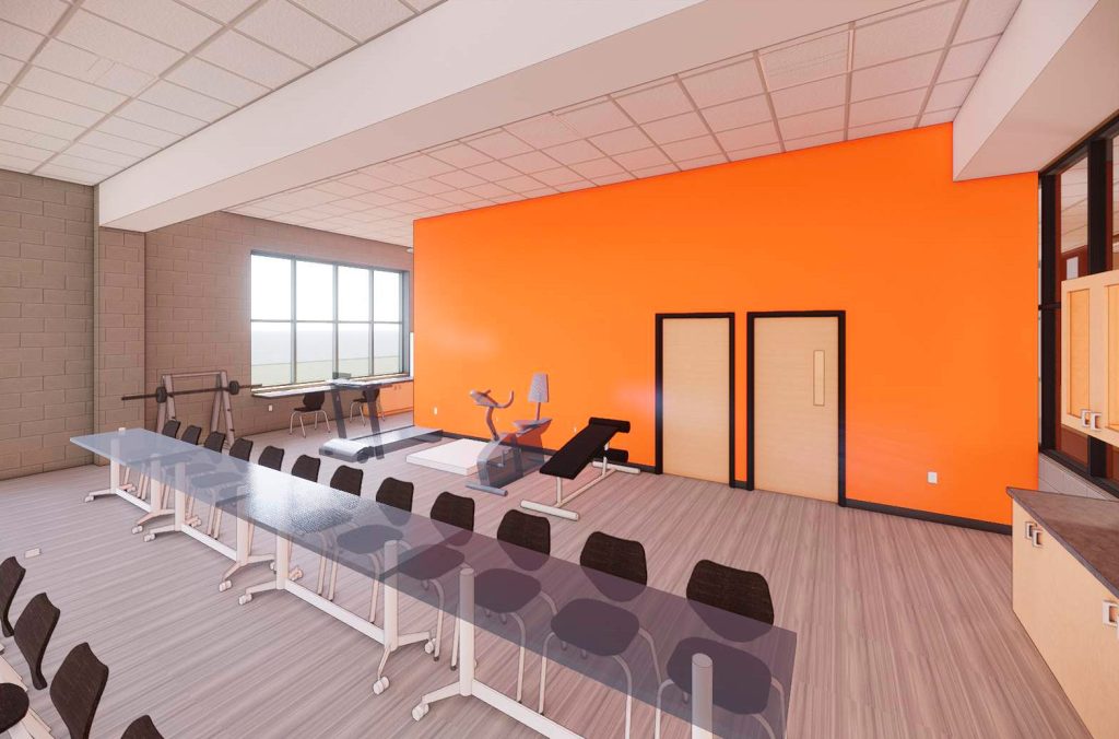 Health & Human Performance Center Rendering of student labs