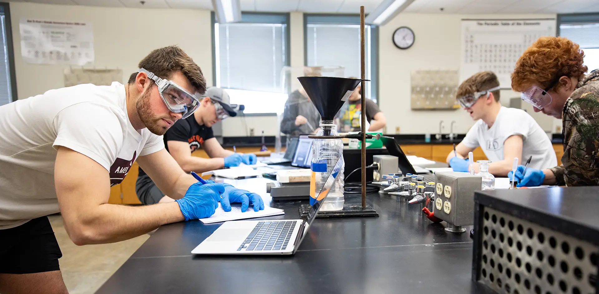 Students conducting research in a chemistry lab