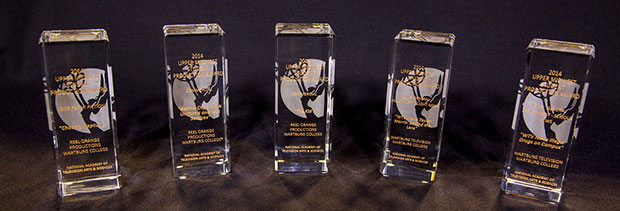 Photo of Five Emmy Awards