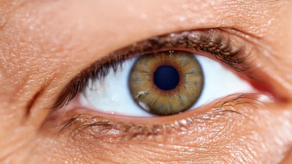 Close up of human eye