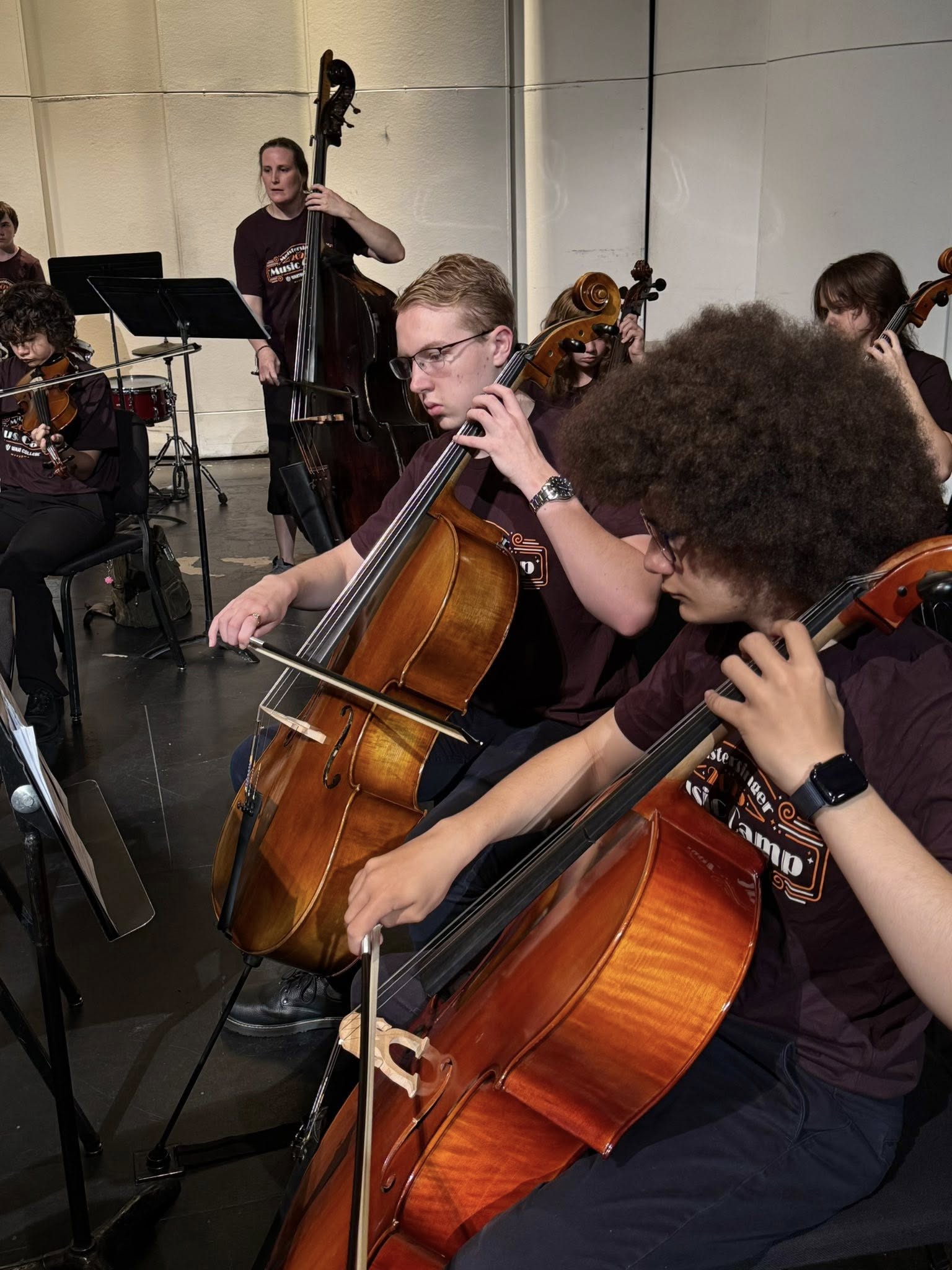String students at Summer Camp