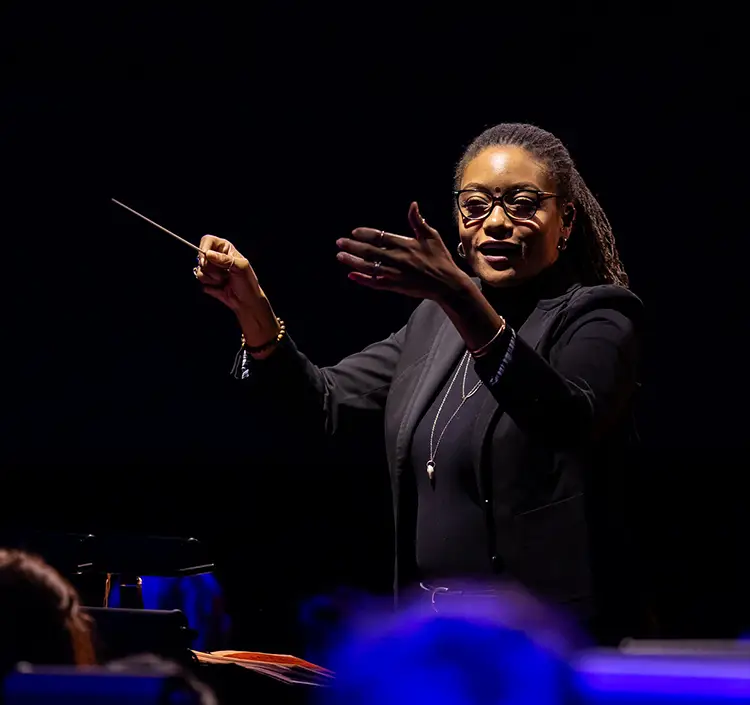 Dr. Snead directing the band