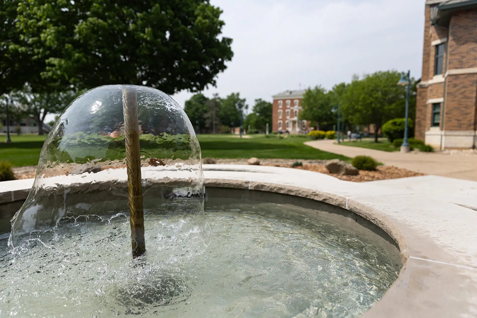 Close up of Wartburg Fountain