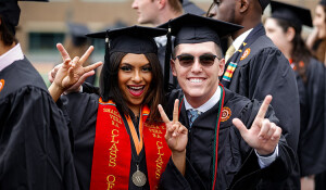 Students celebrate at Commencement