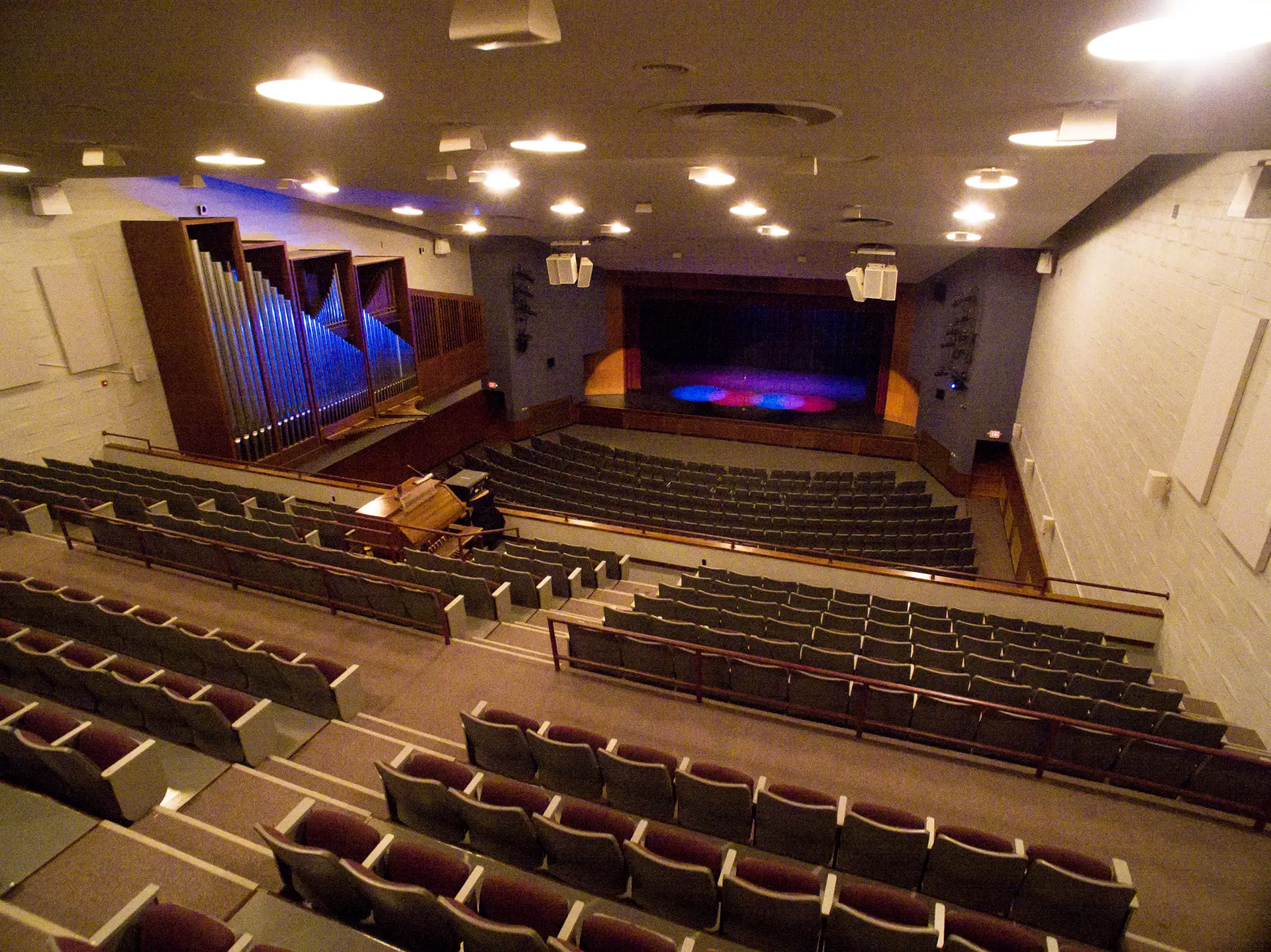 Neumann Auditorium seating from the balcony