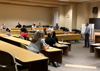 Castle Connections participants in class
