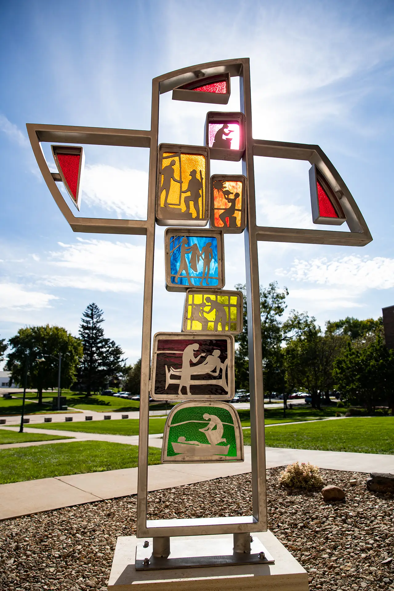 Lebenskreuz Cross Sculpture