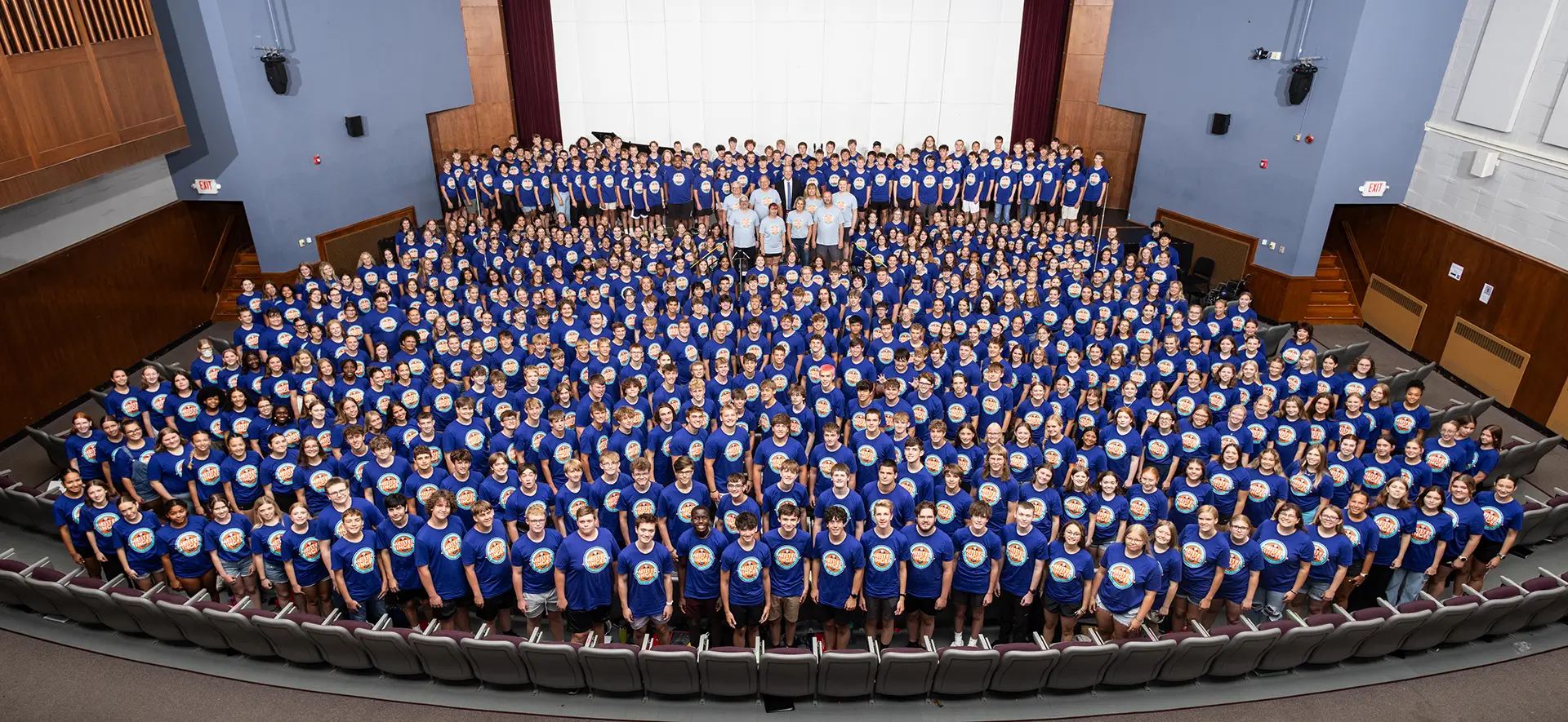 Meistersinger All-State Session 2 Group - About 650 students in Neumann Auditorium
