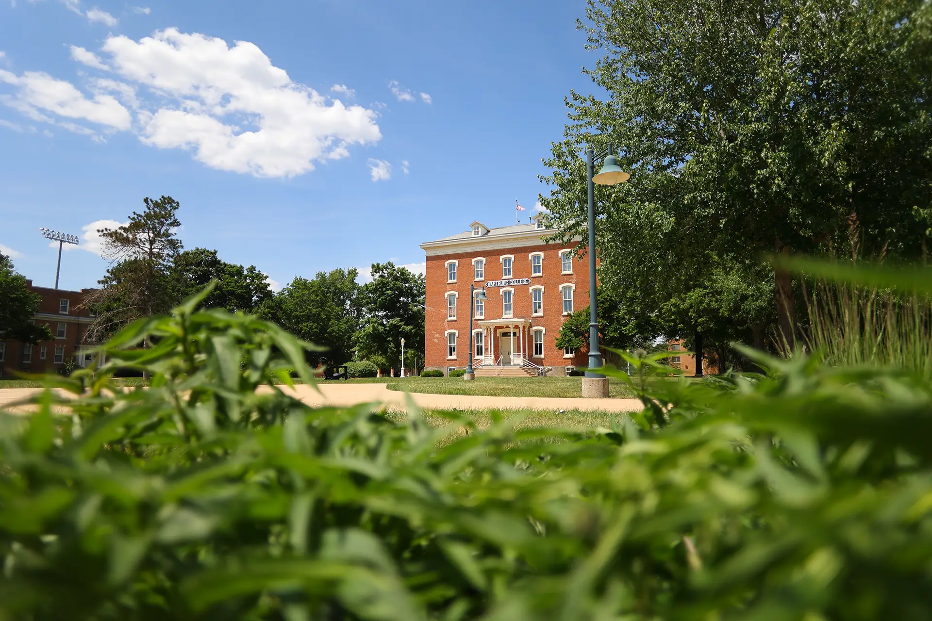 Old Main exterior in summer