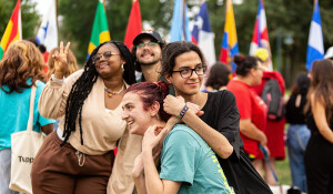 International Students having fun