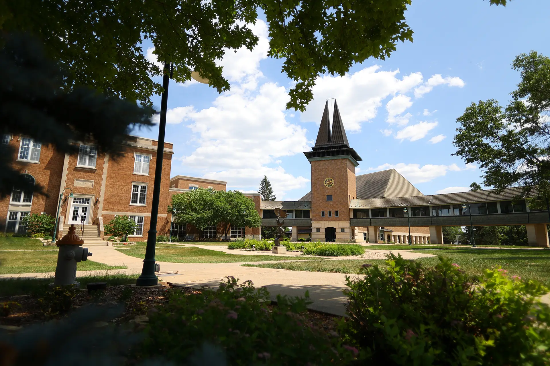 Wartburg Chapel in Summer Framed by Trees