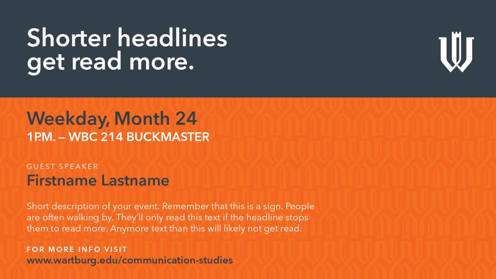 Simple Digital Signage Template in PPT. See instructions in file.