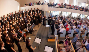 Choir concert from above