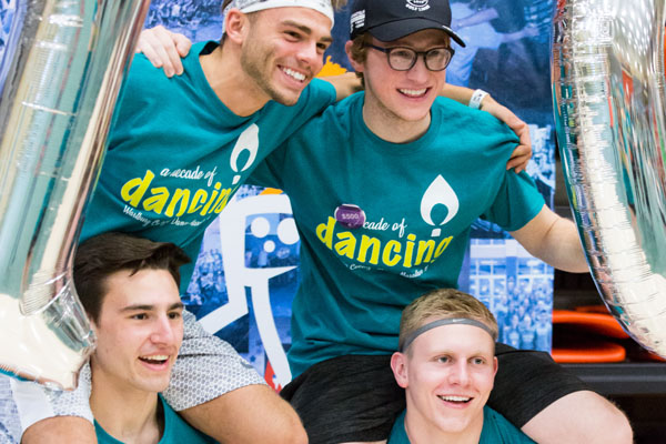 Dance Marathon students celebrating