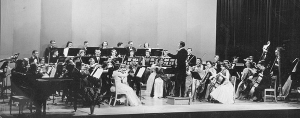 Early photograph of the symphony