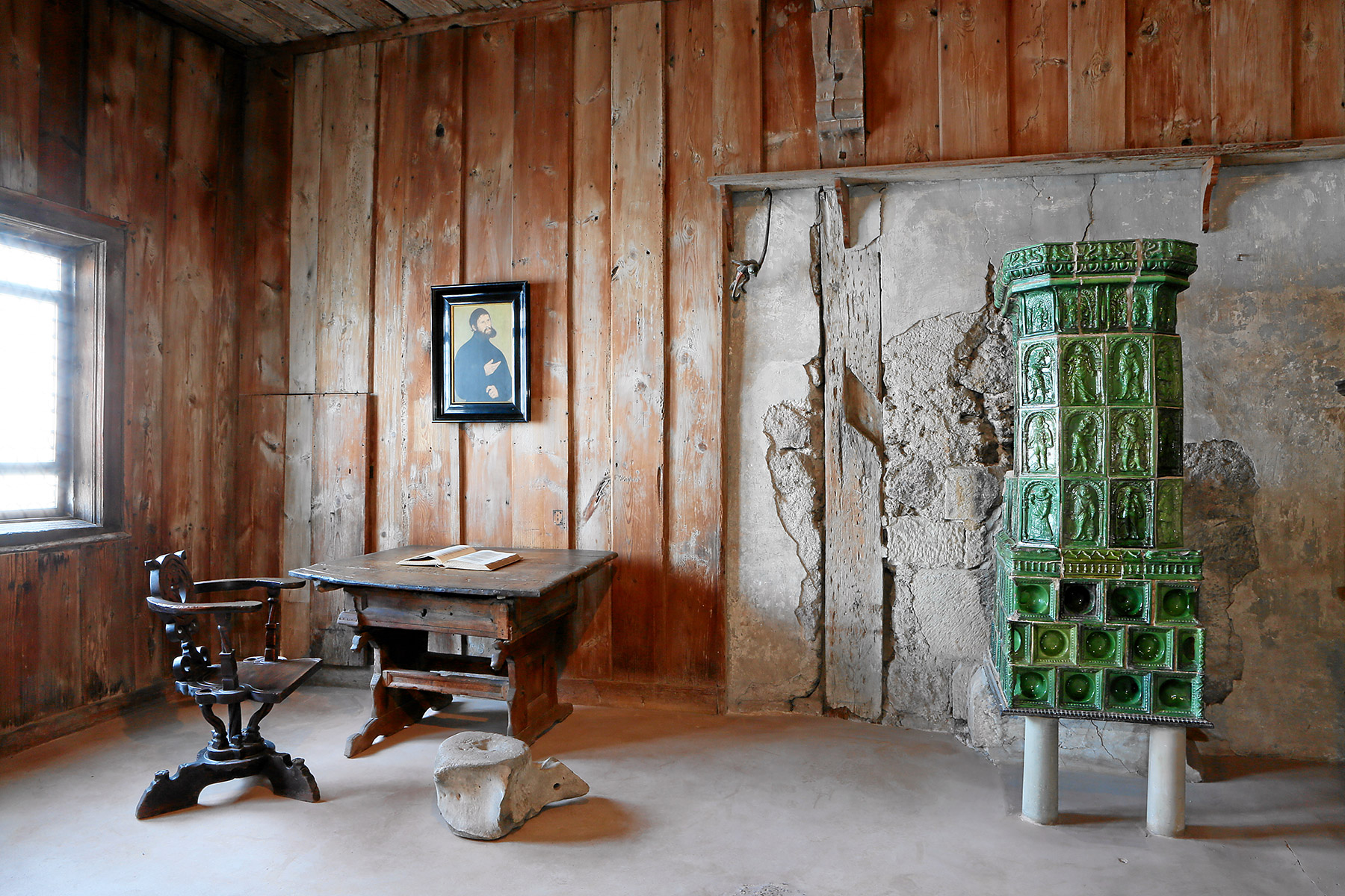 Luther Room at the Wartburg Castle, where Martin Luther translated the Bible into the language of the people for the first time in history