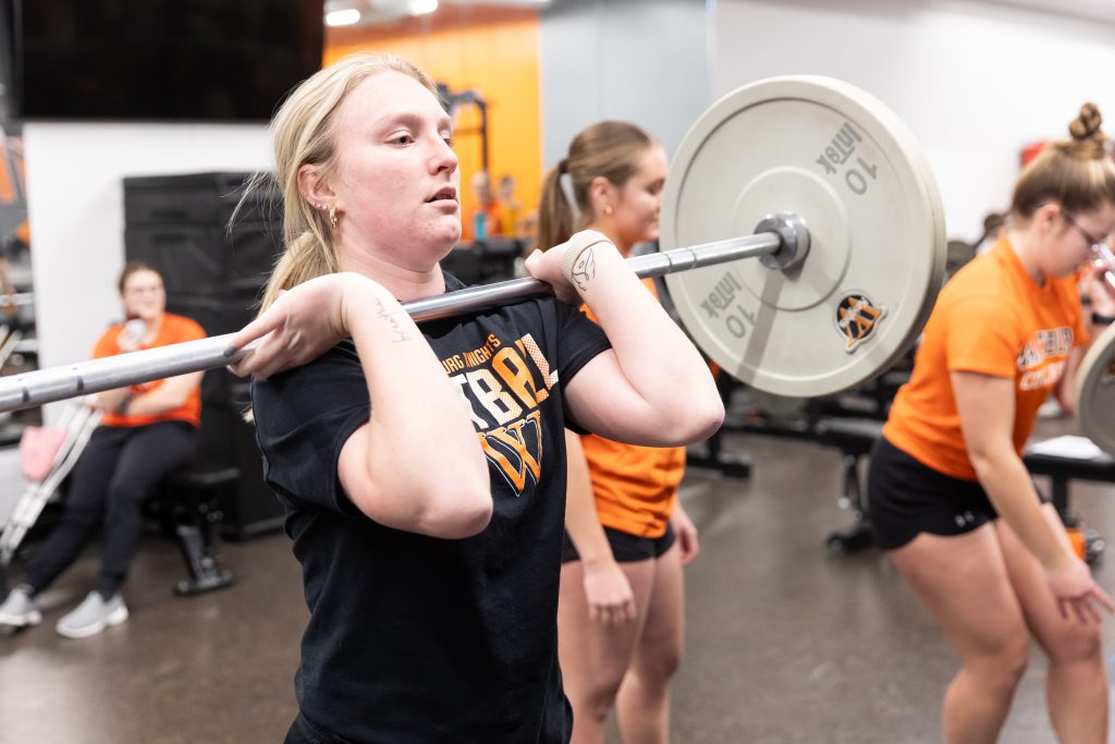 Students working out