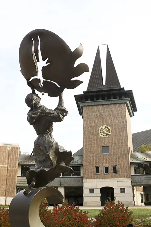 Dancing St. Francis Statue