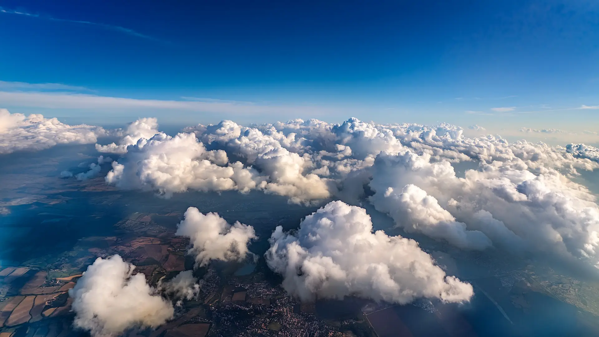 Cloud views from a plane