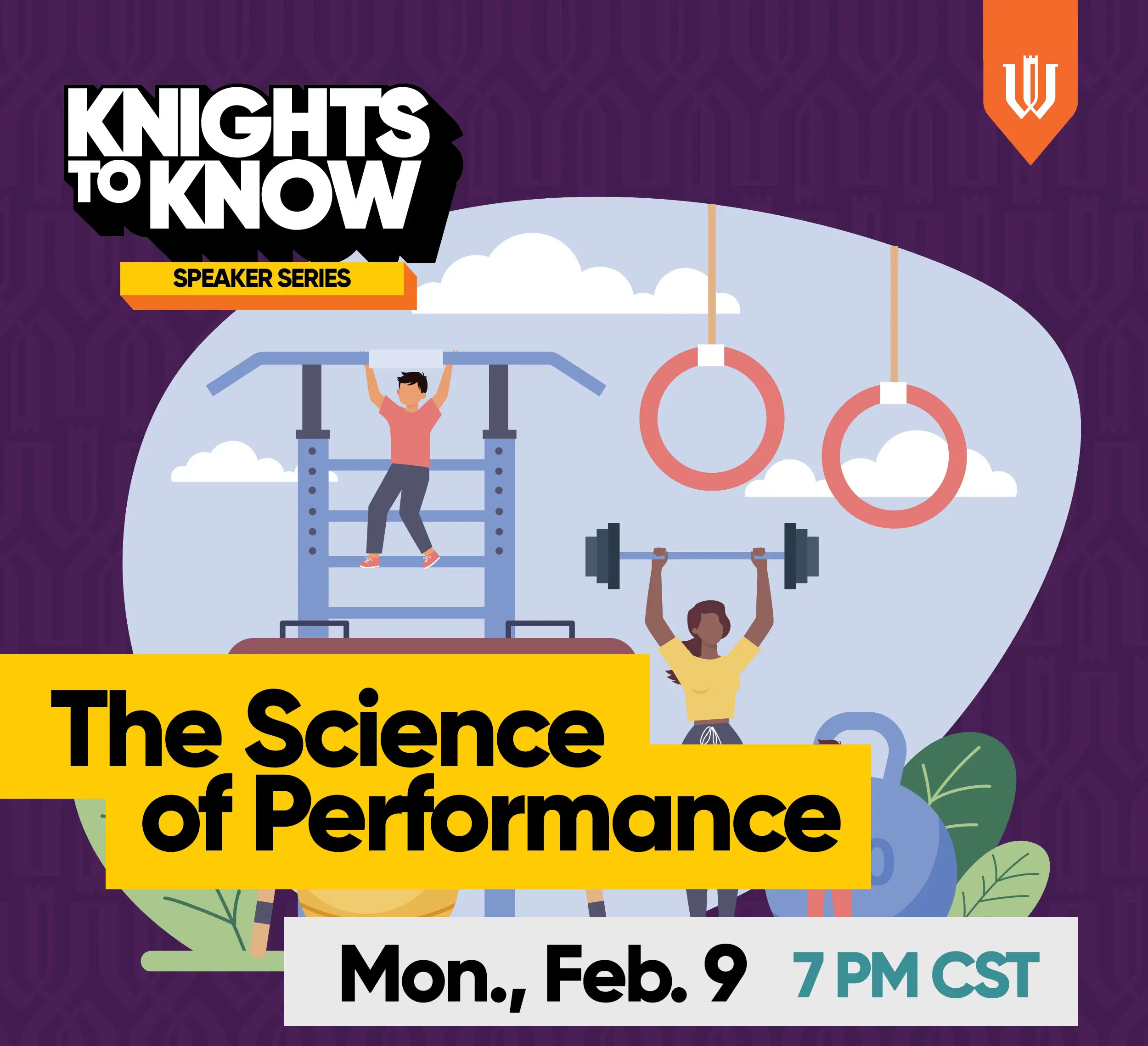 Knights to Know: The Science of Performance at 7 PM Central Monday, Feb. 9.
