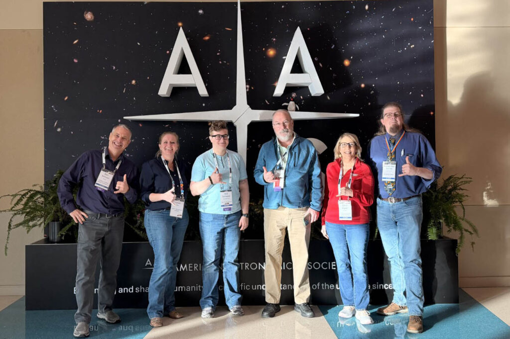 Dr. Michael Bechtel (far right) stands with other members of his research group