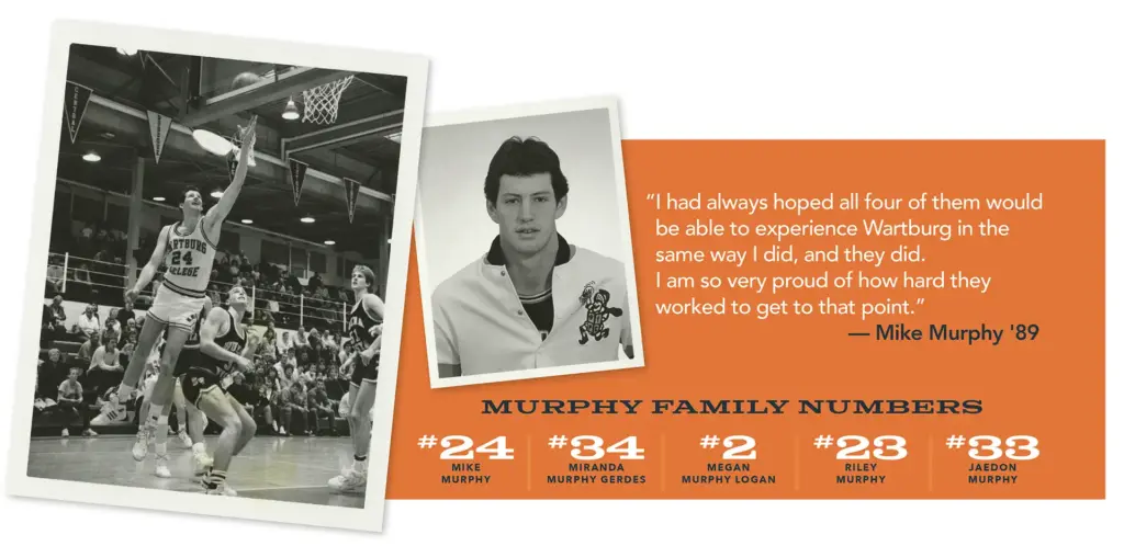 “I had always hoped all four of them would be able to experience Wartburg in the same way I did, and they did. I am so very proud of how hard they worked to get to that point.” - Mike Murphy '89