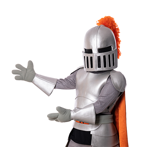 Sir Victor gestures to the left