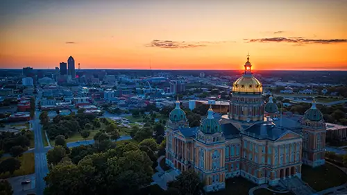Des Moines aerial photo