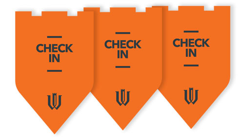 Coroplast Check-in Signs