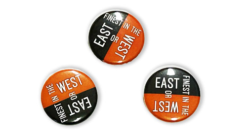 1" Metal Buttons - $12.50 per bundle of 25 Finest in the East or West Design