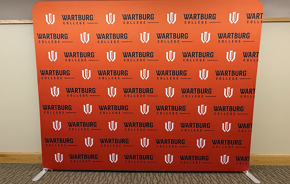 Large Backdrop - Repeated Logo Side