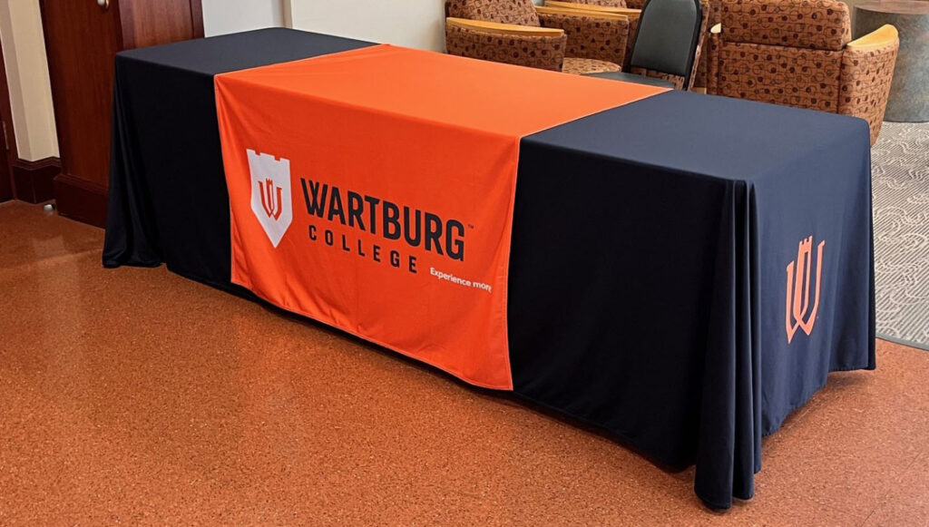 Orange Branded Table Runner