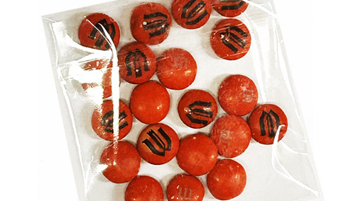 Packet of Orange M&Ms with Wartburg monogram
